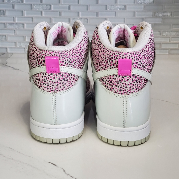 Nike Dunk High Skinny Print Medium Gray Laser Purple - Picture 4 of 12